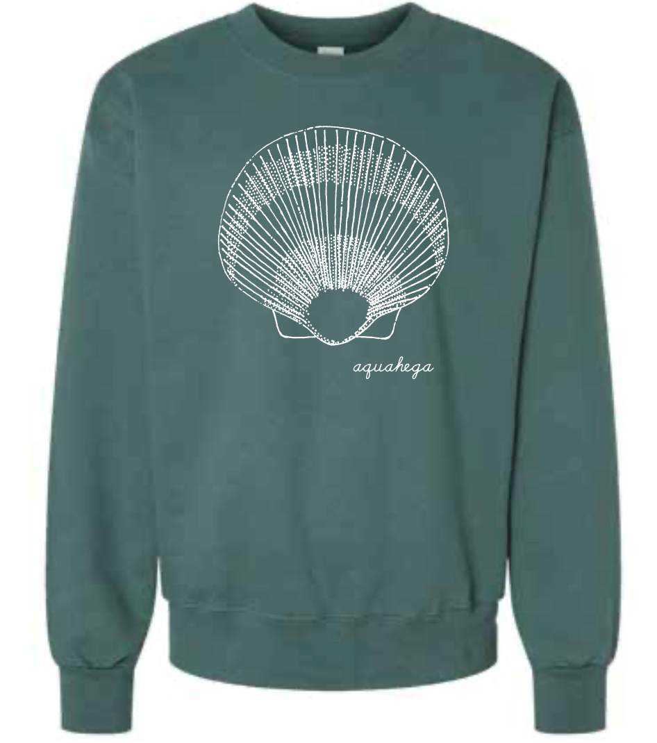 Scallop Crewneck Sweatshirt