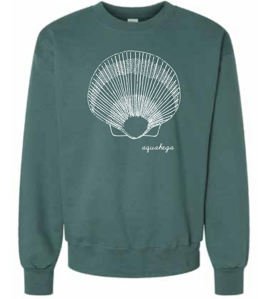 Scallop Crewneck Sweatshirt