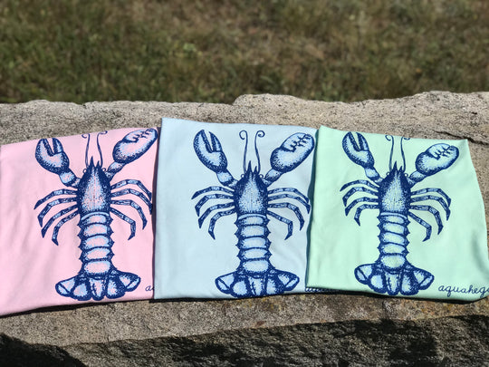 Women's Blue Lobster V-Neck Tee  (more colors available)